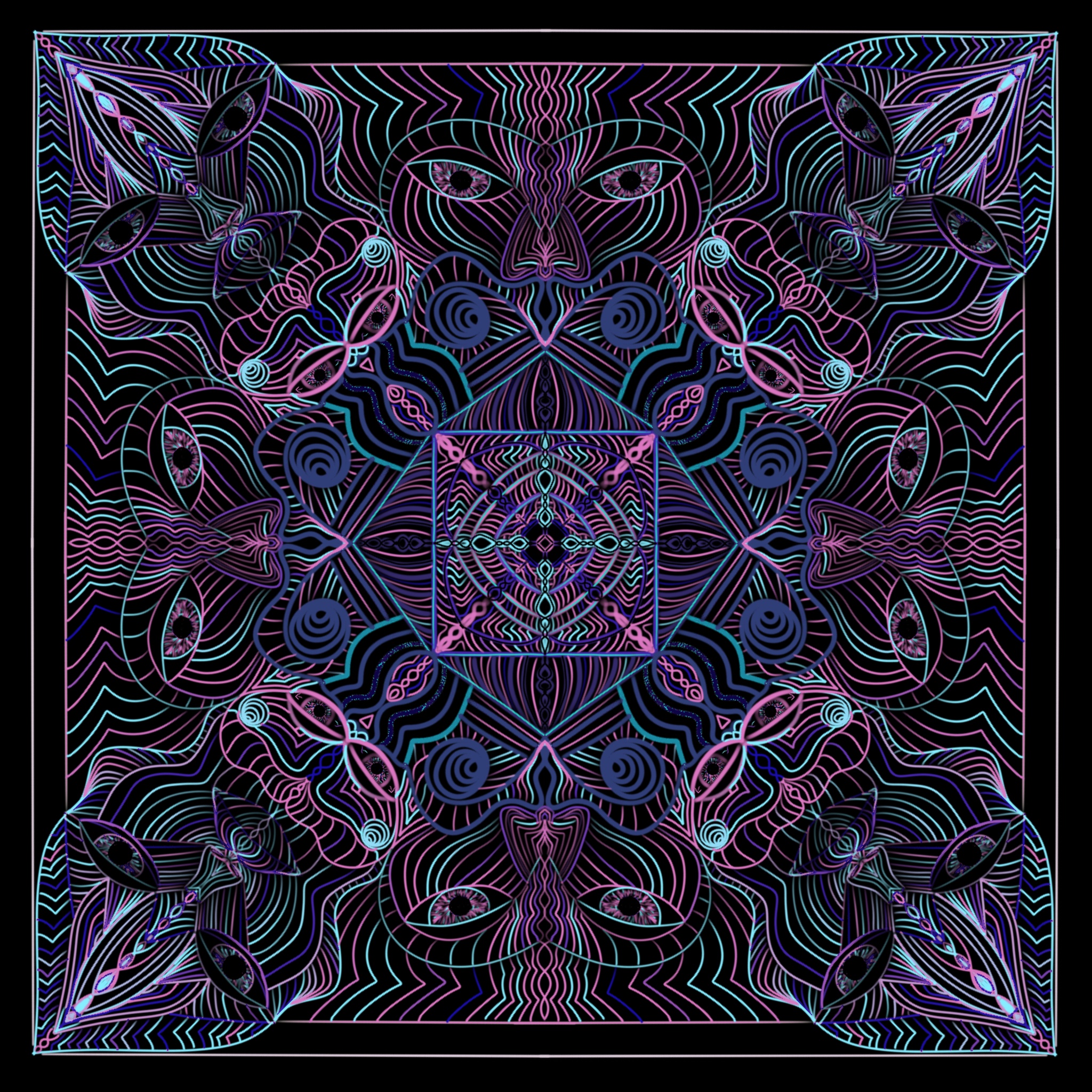 Colorful visual animation by The Wooked Witch