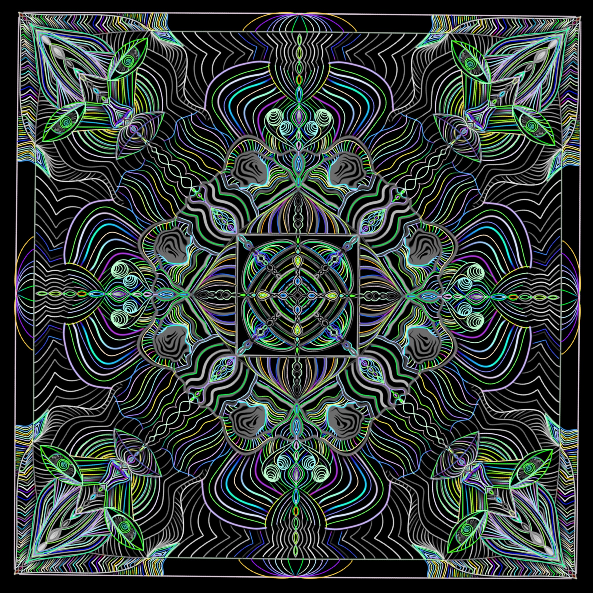 Immersive VJ visual piece