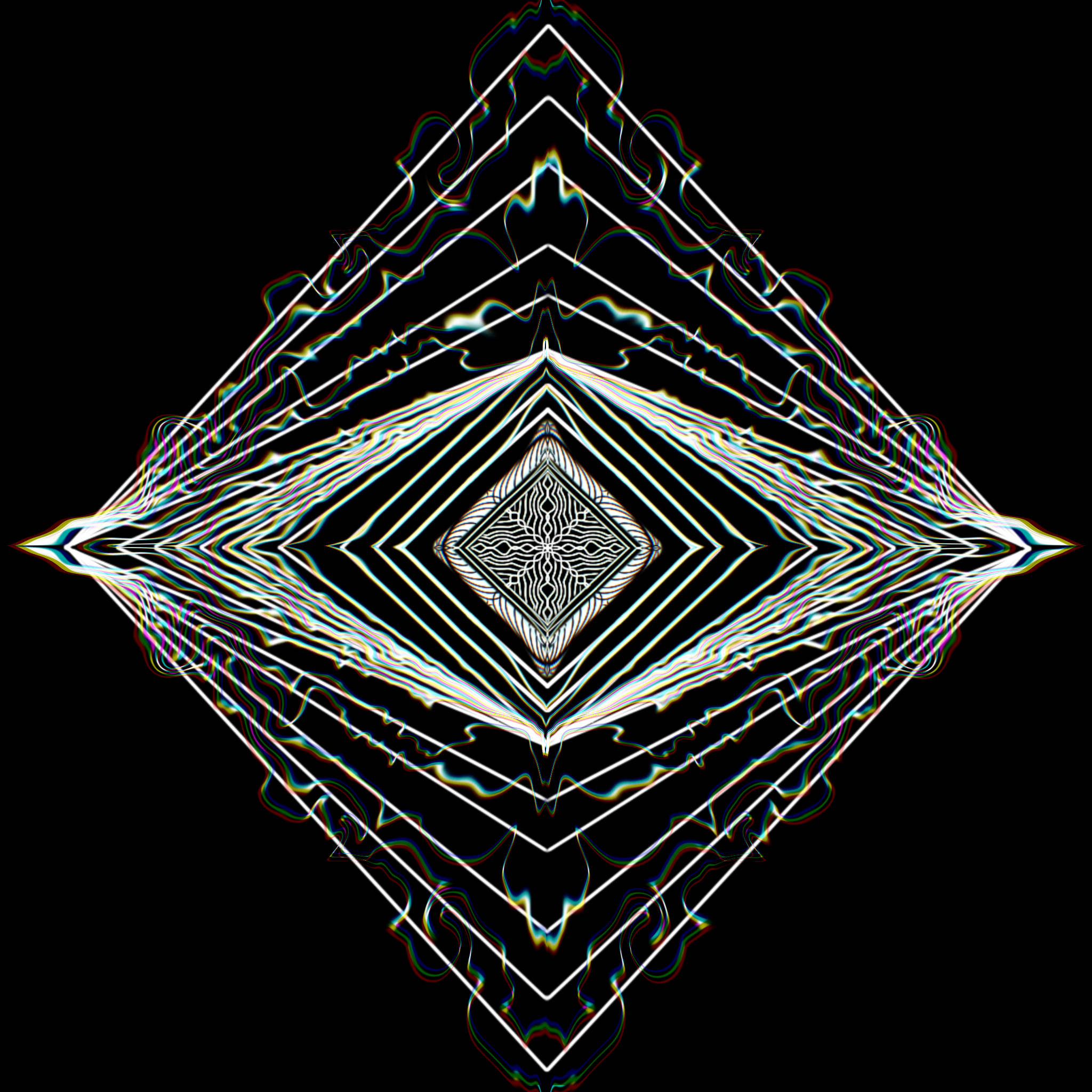 Mauve-toned light wash projection art