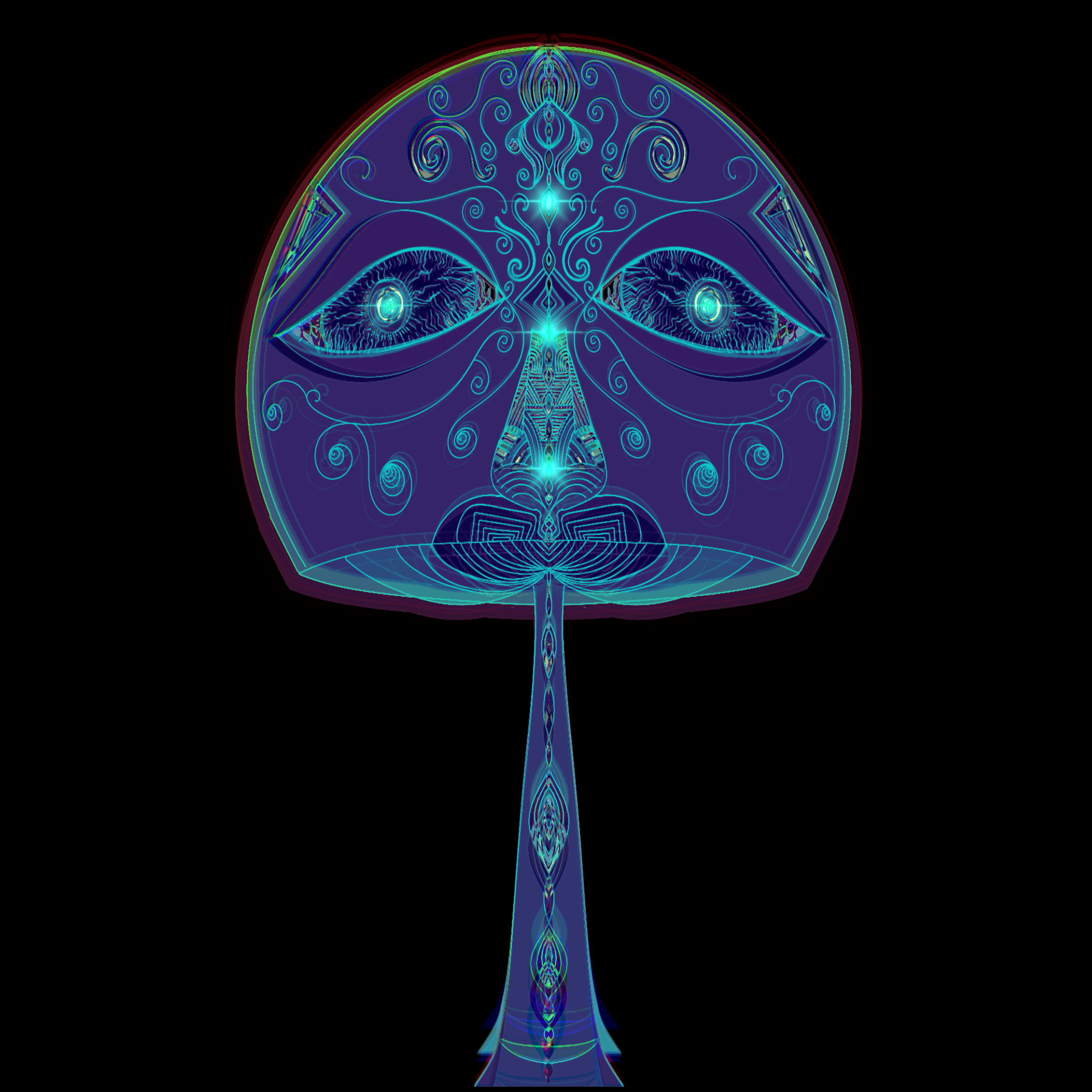 Ethereal color blend motion artwork